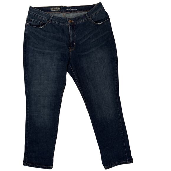 Lee Modern Series Curvy Fit Straight Leg Jean 18W Petite Hidden Cell Phone Pockt - Picture 1 of 13
